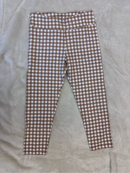 J. Crew Pants - J. Crew Brown and White Gingham Leggings